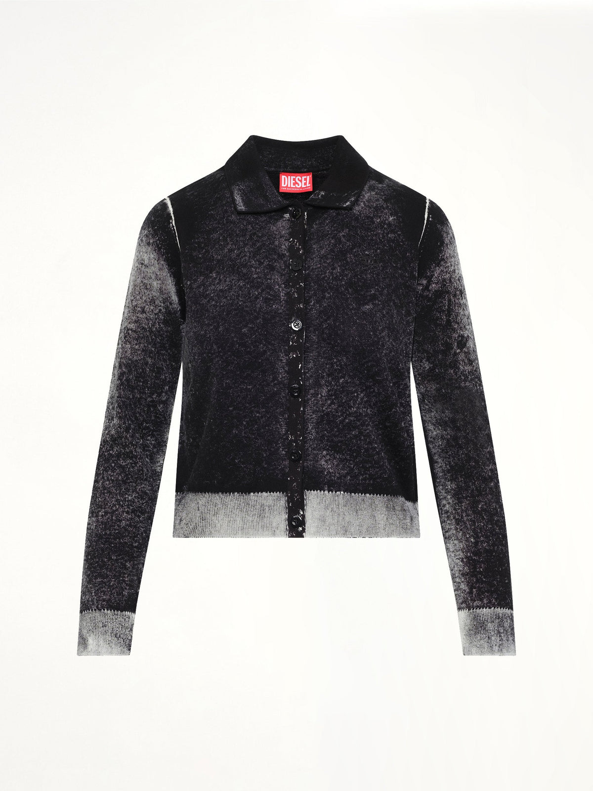 M-LOREN Knit Polo in Black