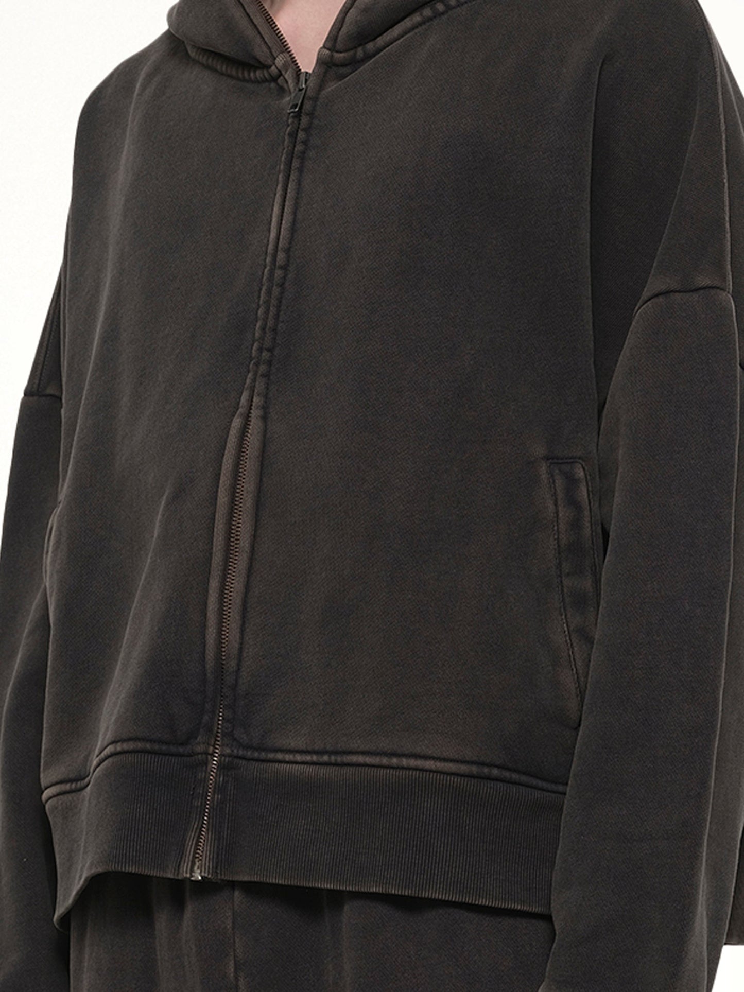 Eternal Zip in Washed Black
