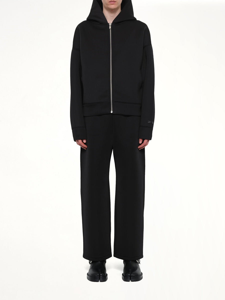 Scuba Zip Hood in Black