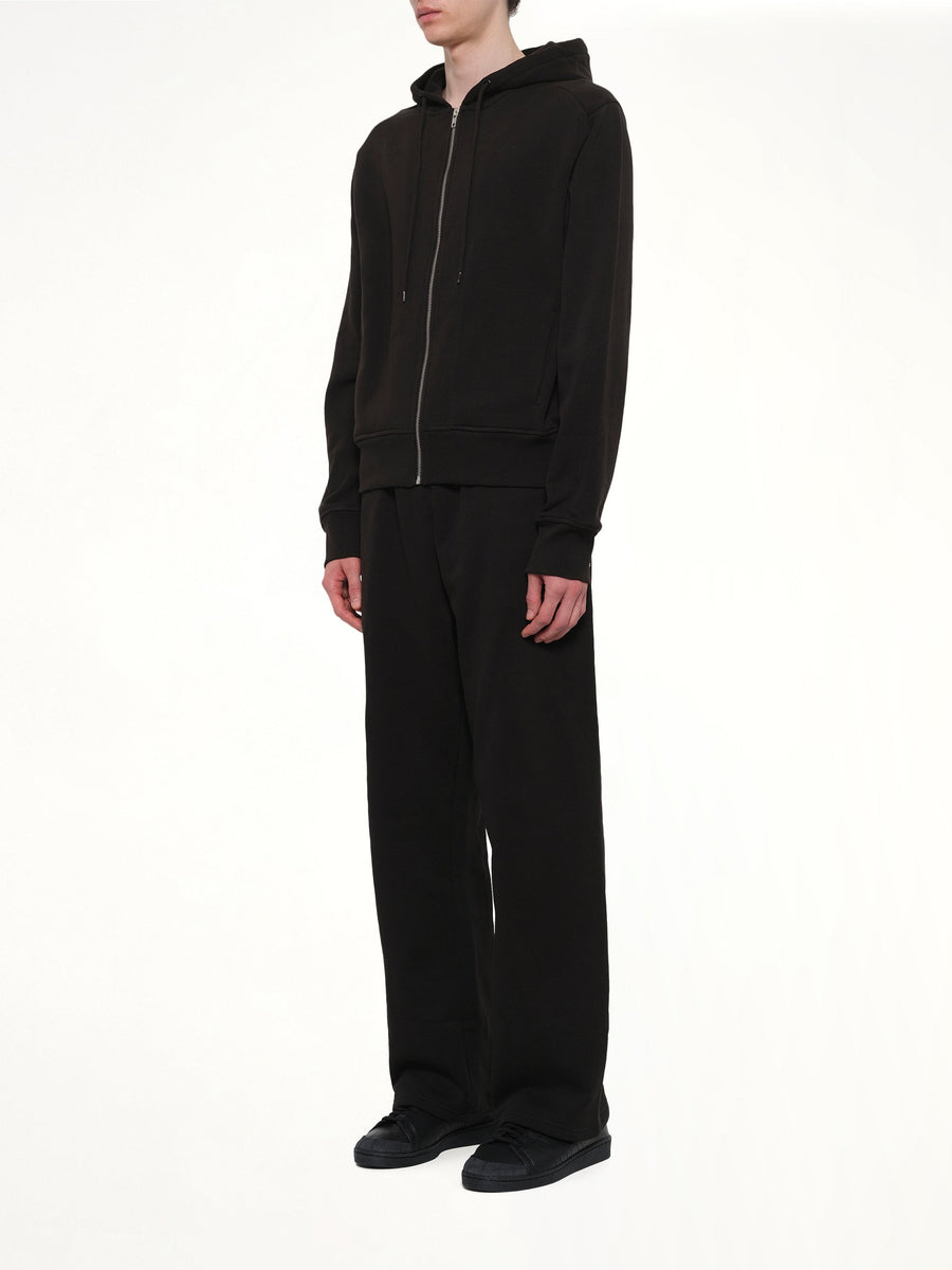 Slim Zip Up in Black