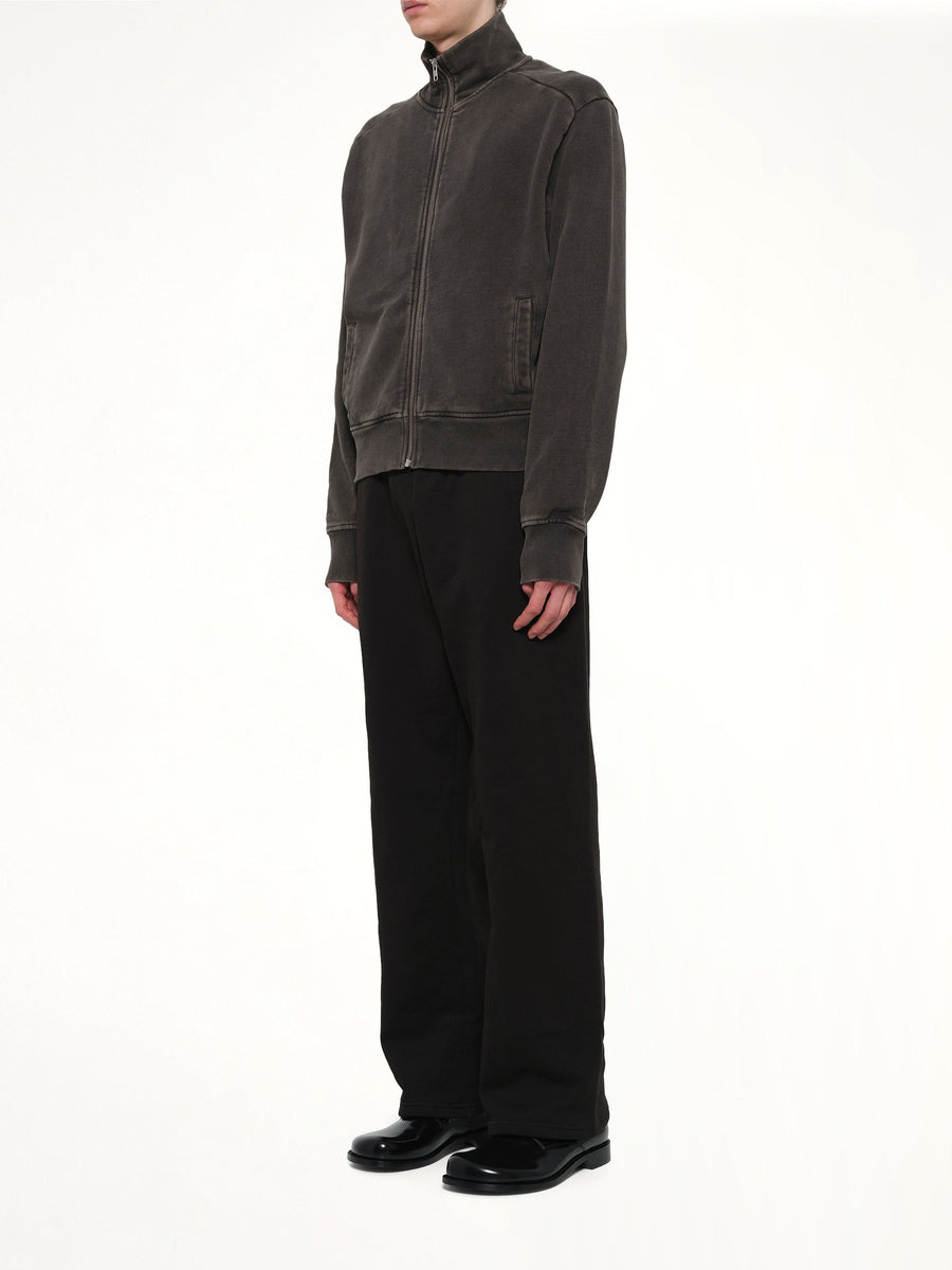 Standard Track Jacket in Washed Black