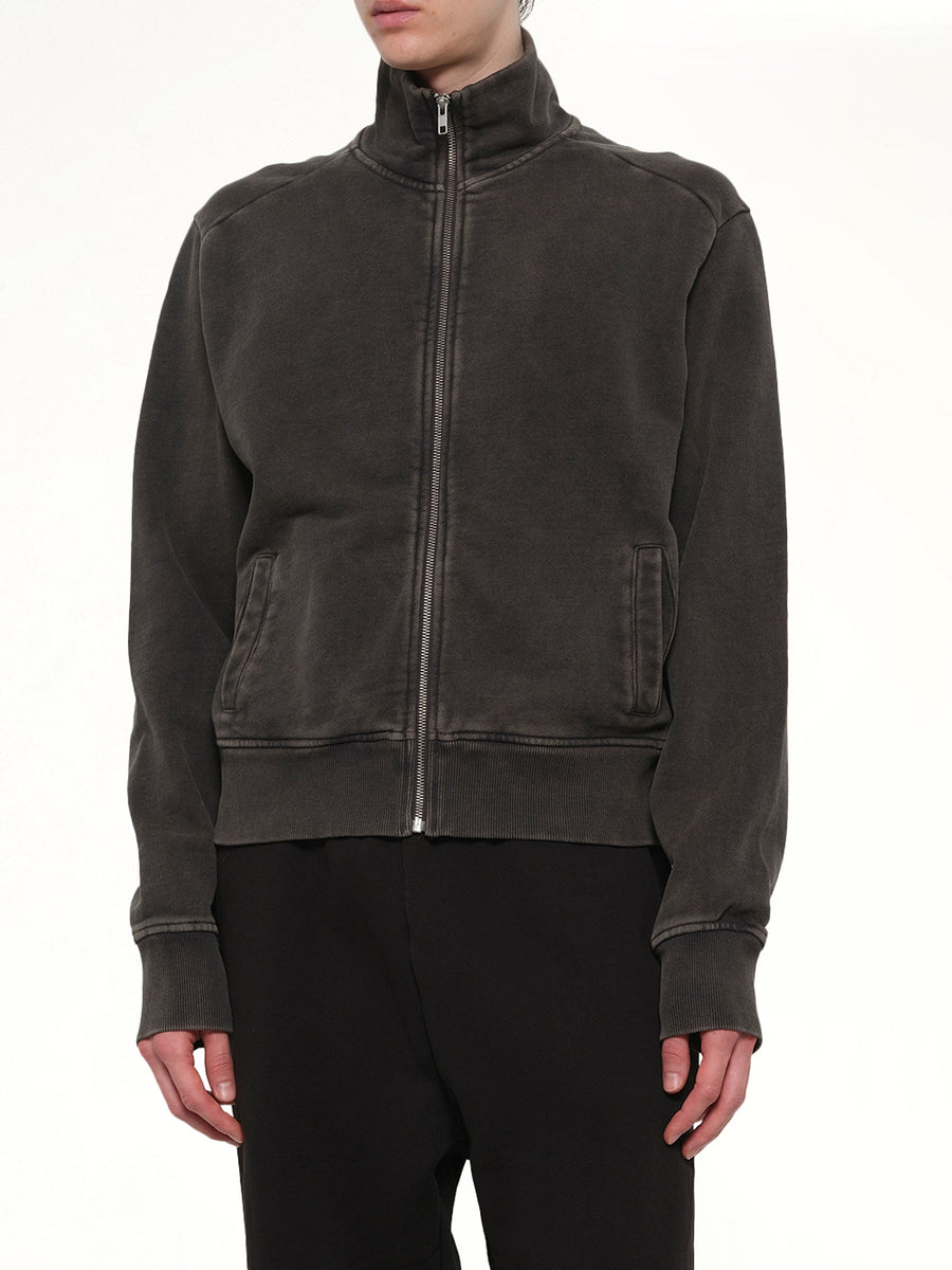 Standard Track Jacket in Washed Black