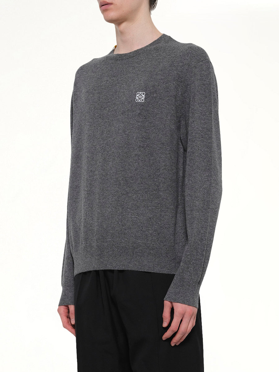 Anagram Knit Sweater in Grey