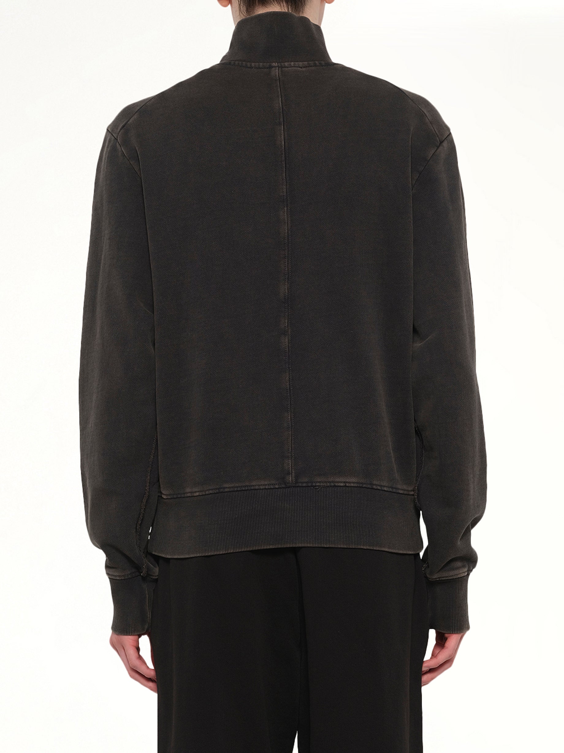 워시드 블랙 포트 풀오버