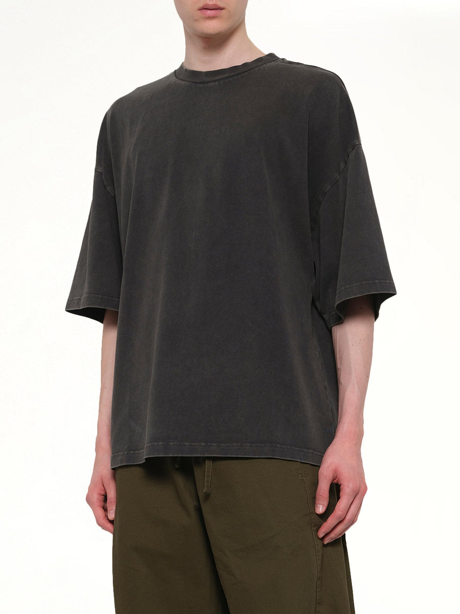 Heavy Boxy T-Shirt in Washed Black