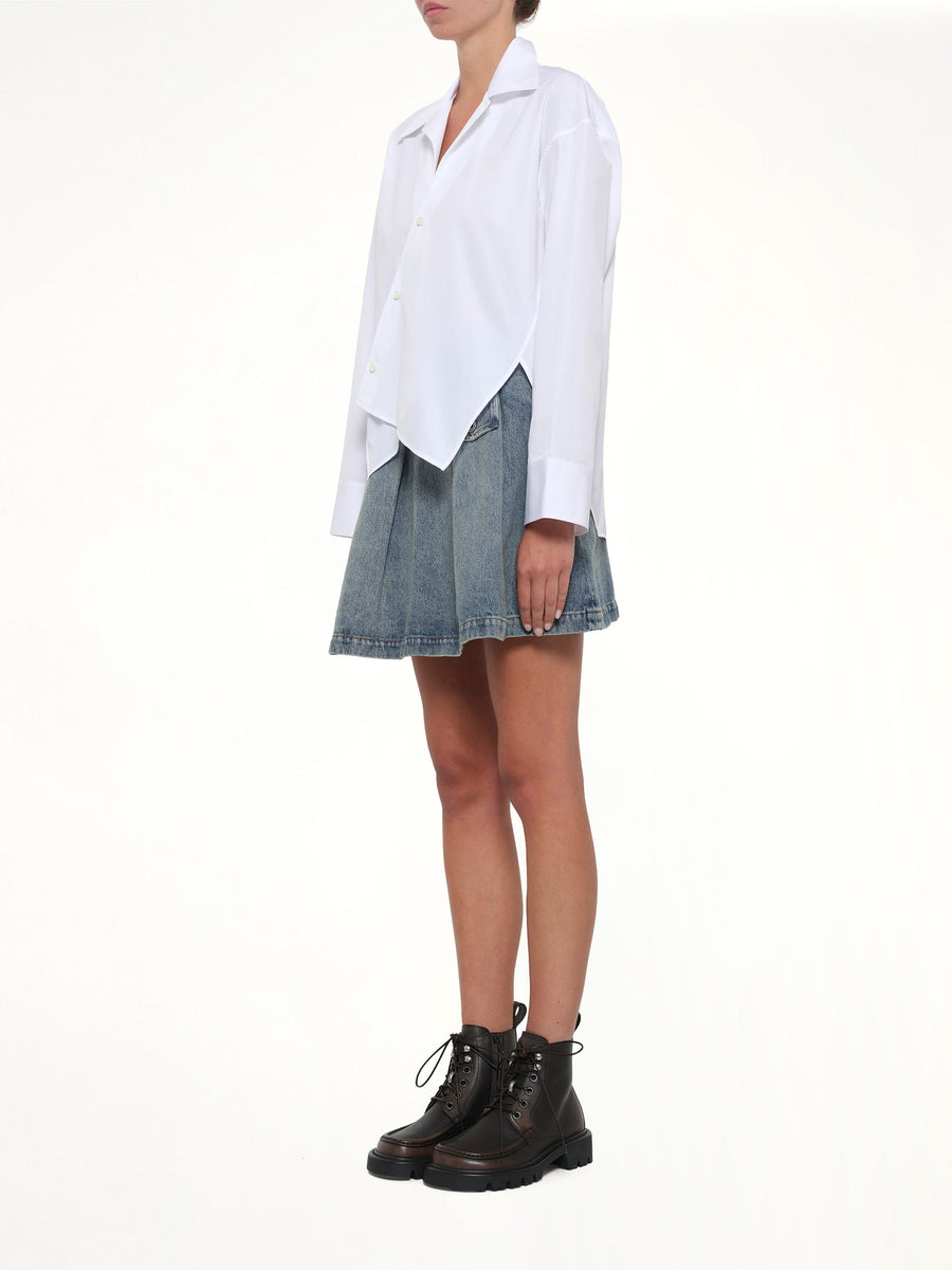 Fold Shirt in White