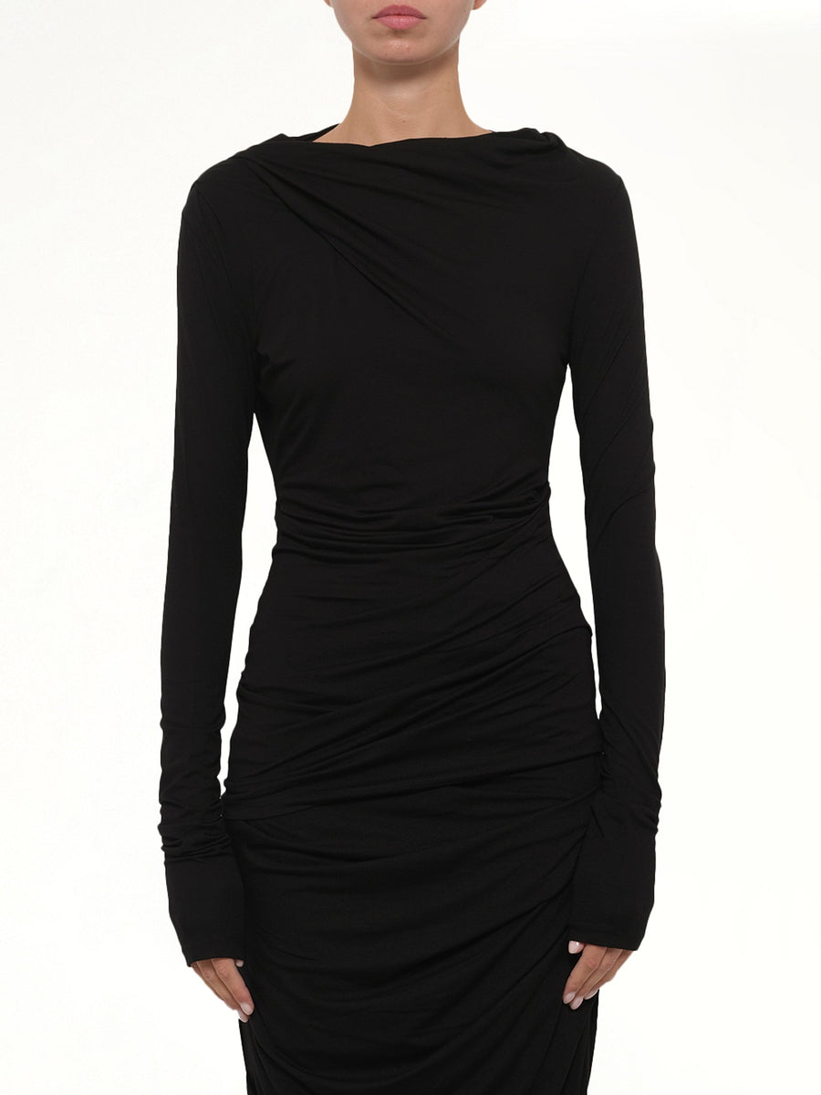 Drape Top in Black