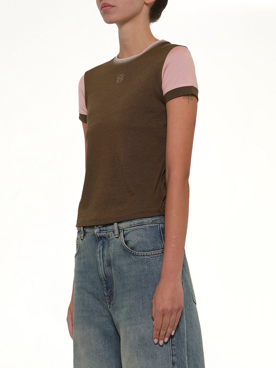 Small Fit T-Shirt in Khaki