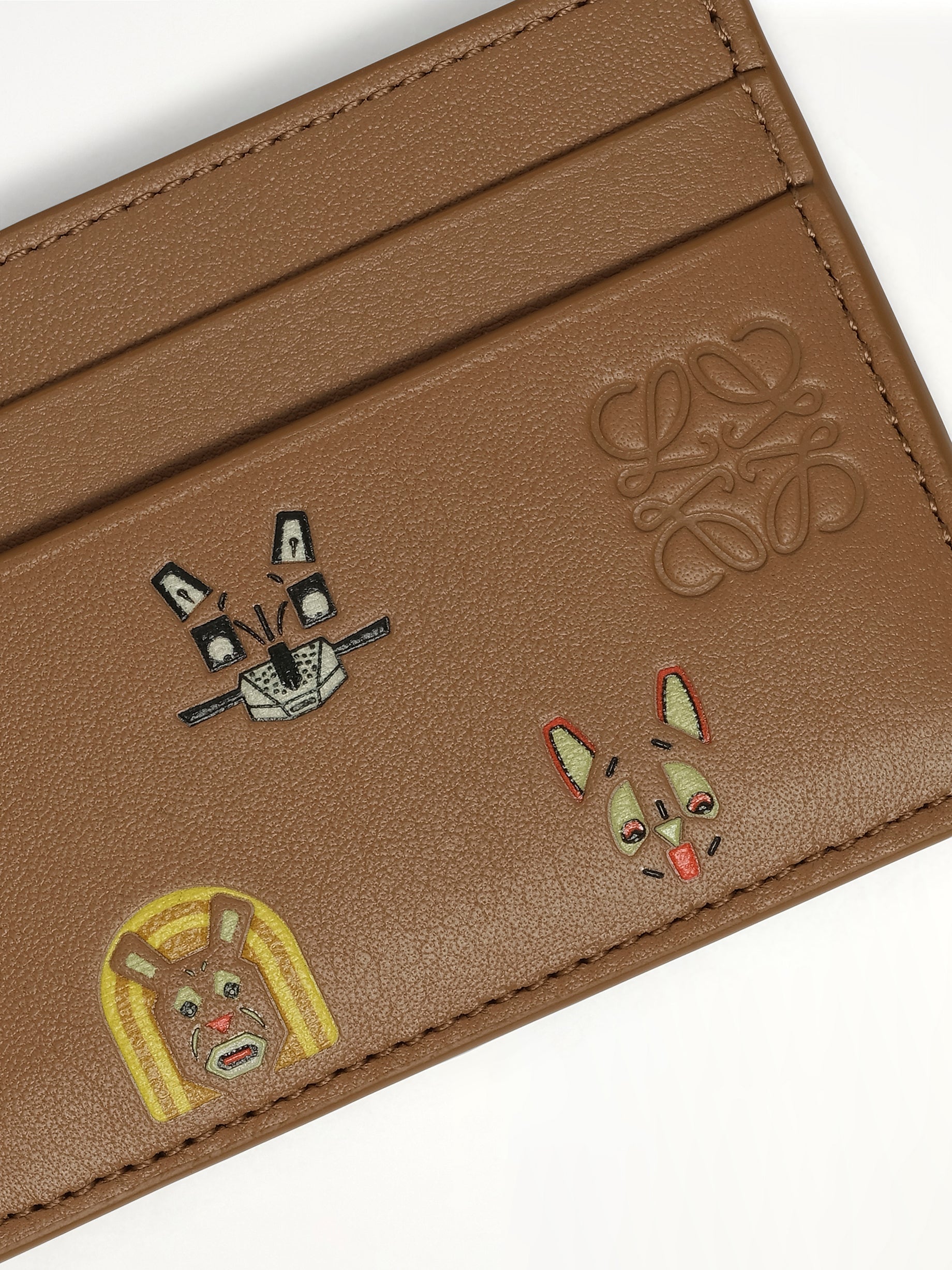 Plain Cardholders Cats in Mocha