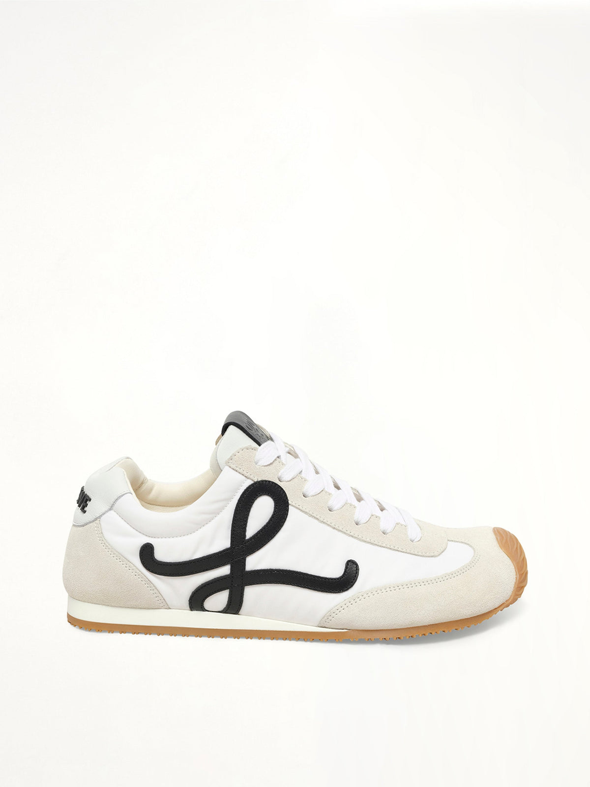 Ballet Runner 2.0 in White/Black Side View | LOEWE
