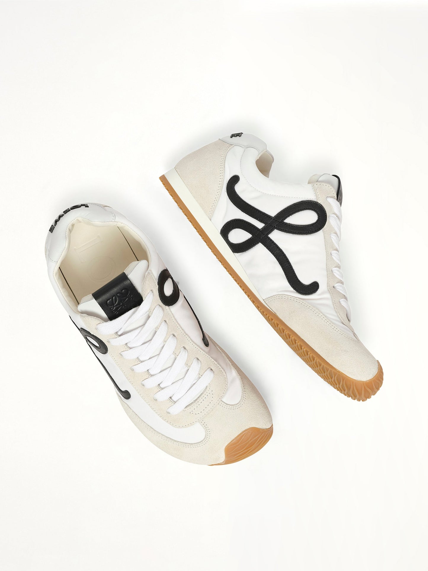 Ballet Runner 2.0 in White/Black Top View | LOEWE