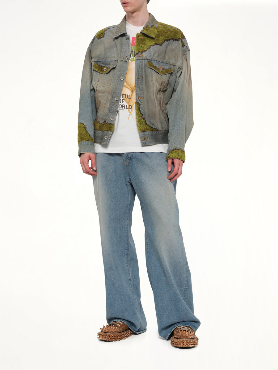 Moss-Grown Denim Jacket in Indigo