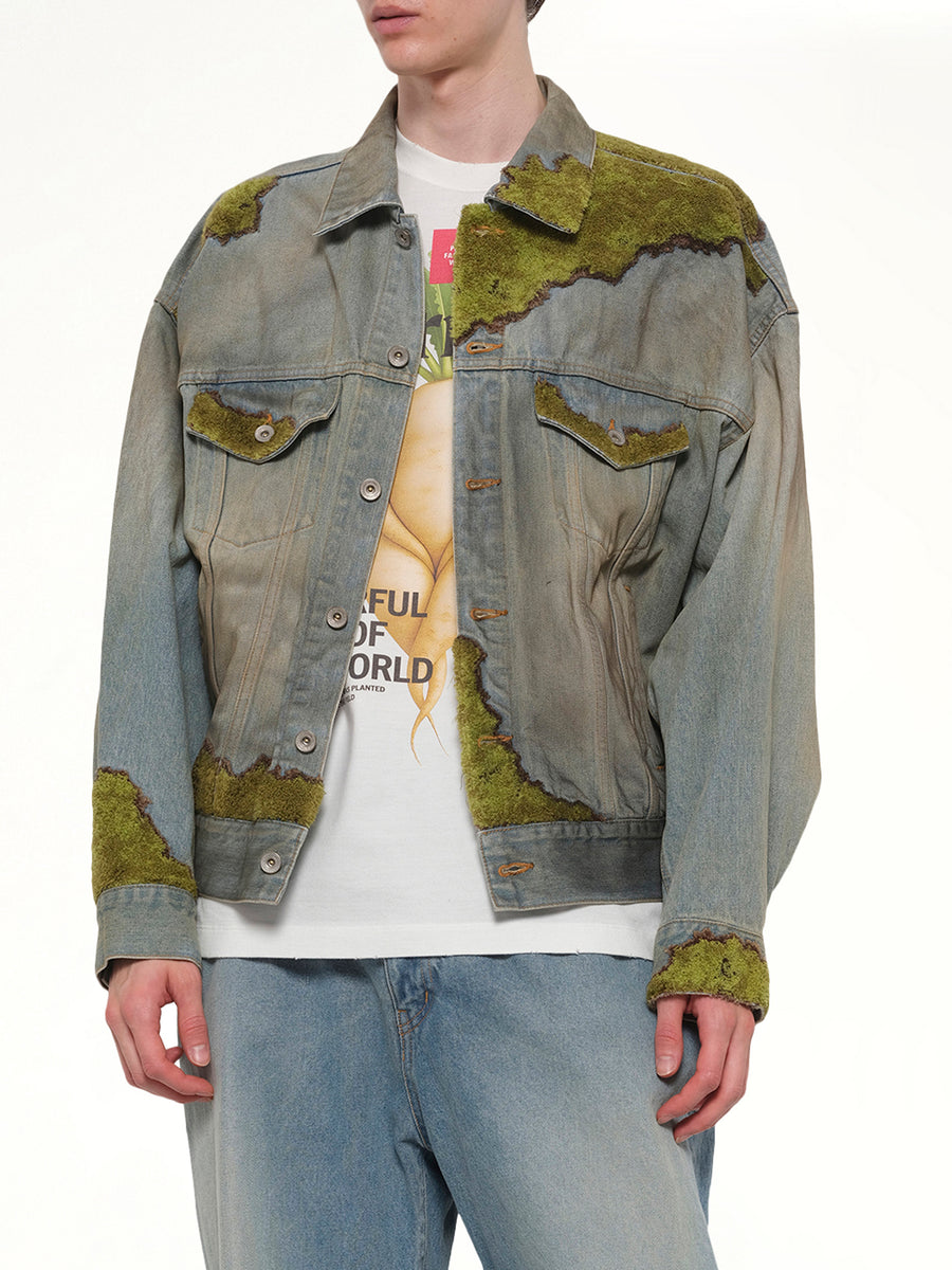 Moss-Grown Denim Jacket in Indigo