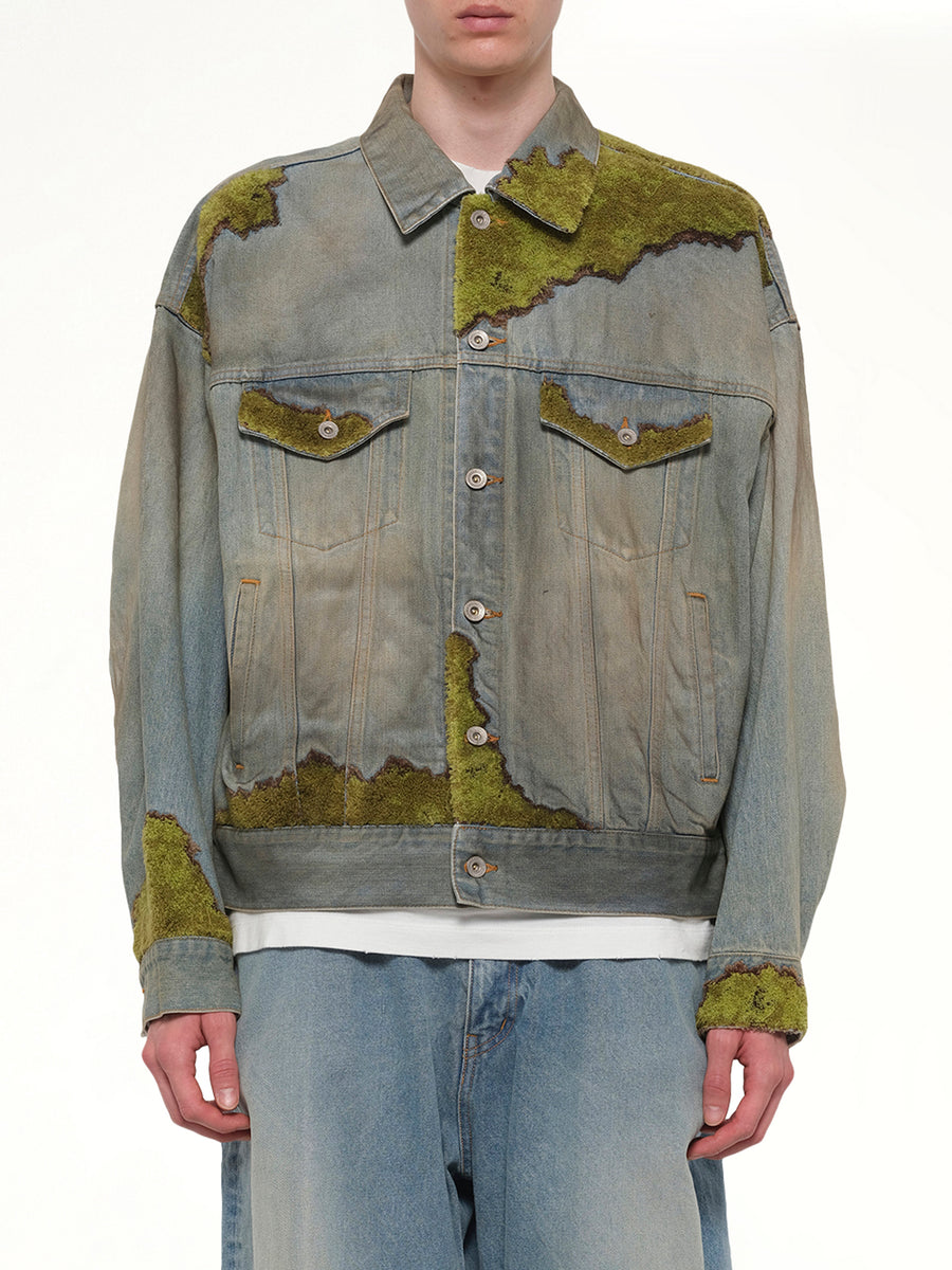 Moss-Grown Denim Jacket in Indigo