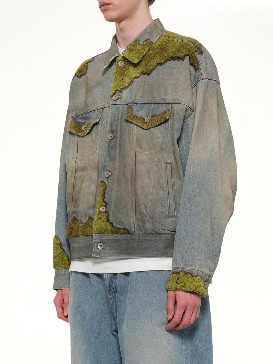 Moss-Grown Denim Jacket in Indigo