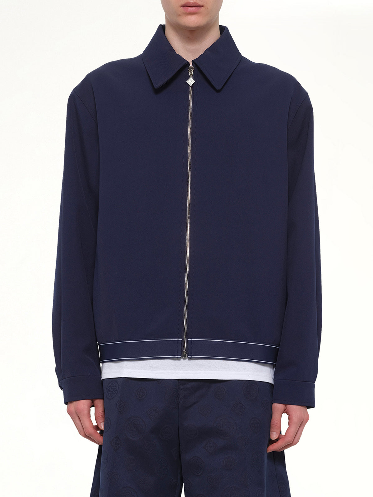 Wool Sports Jacket in Navy
