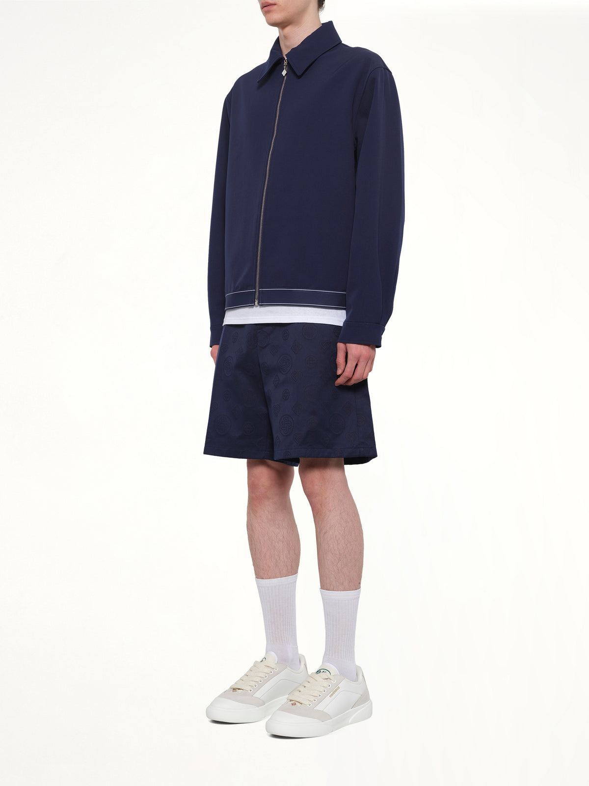 Wool Sports Jacket in Navy