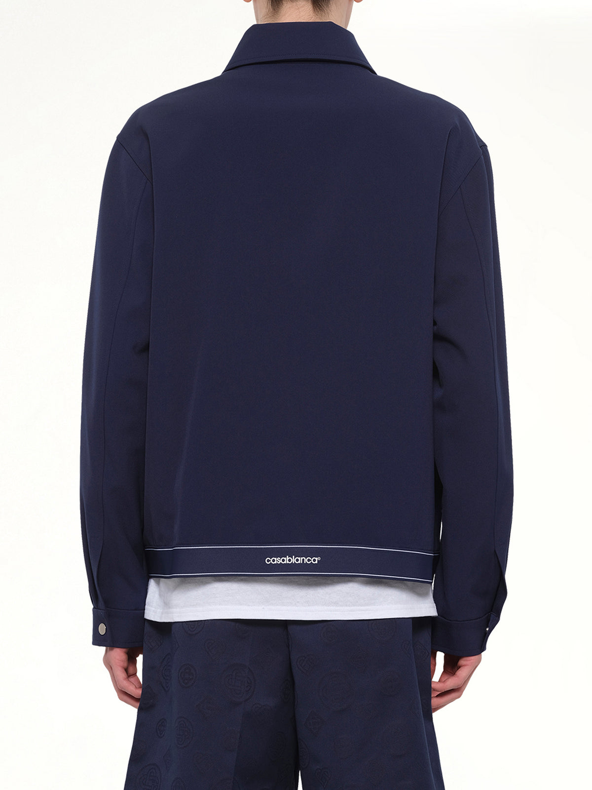 Wool Sports Jacket in Navy