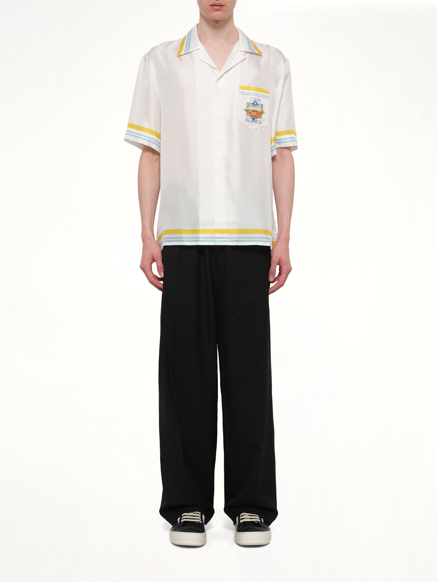 Tennis Landscape SS Shirt in White