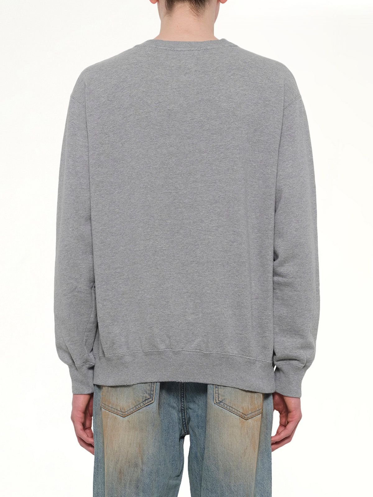 Faded Collegiate Sweatshirt in Grey Heather
