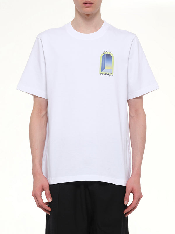 ホワイトのアーチズ クラシック Tシャツ
