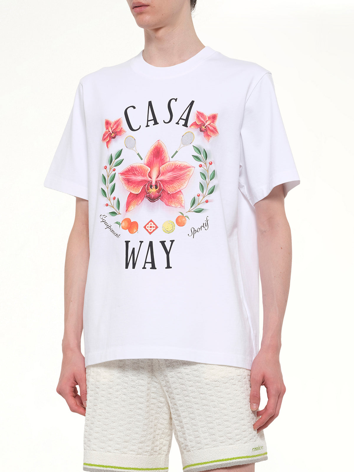 Casa Way Orchid Classic T-Shirt in White