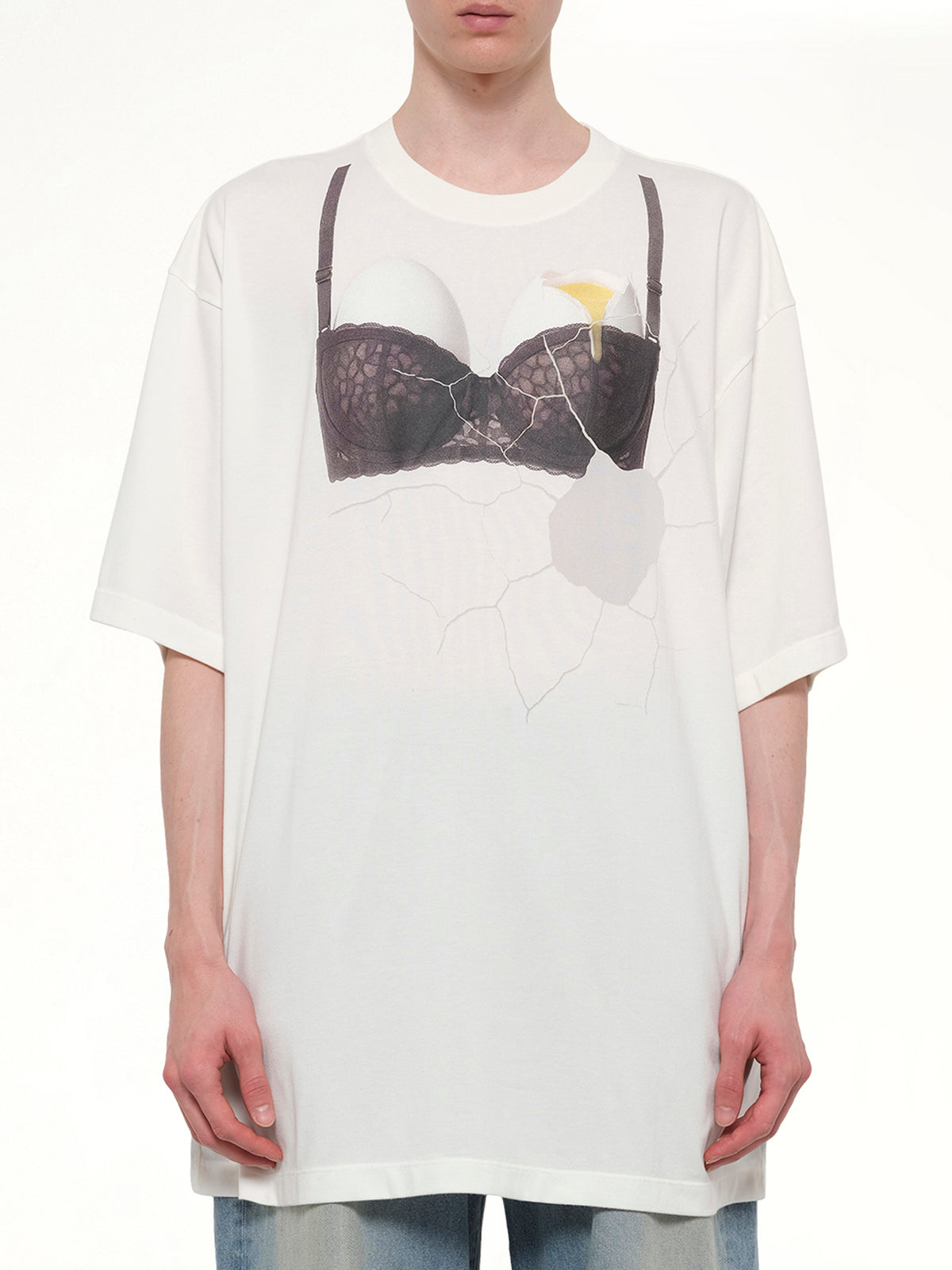 Egg Bra T-Shirt in White
