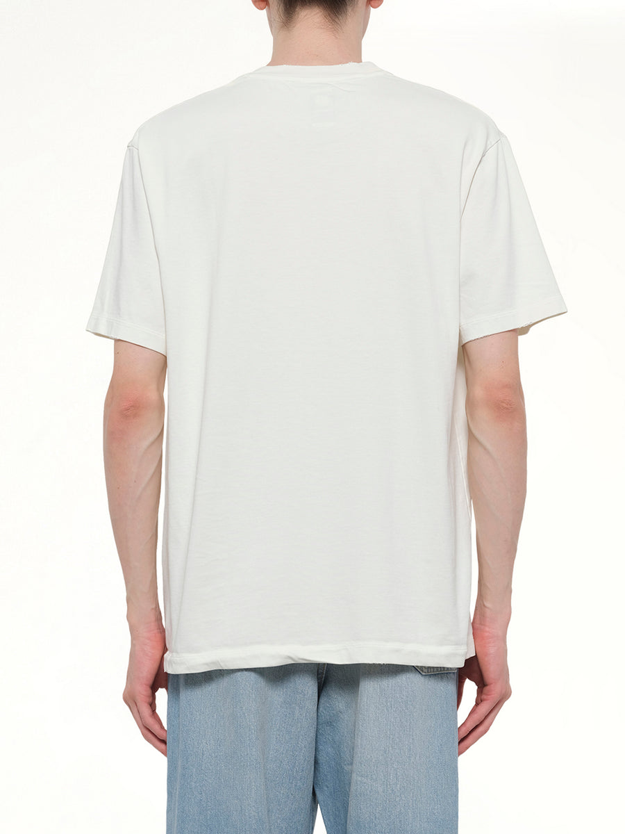 Faded Collegiate T-Shirt in White