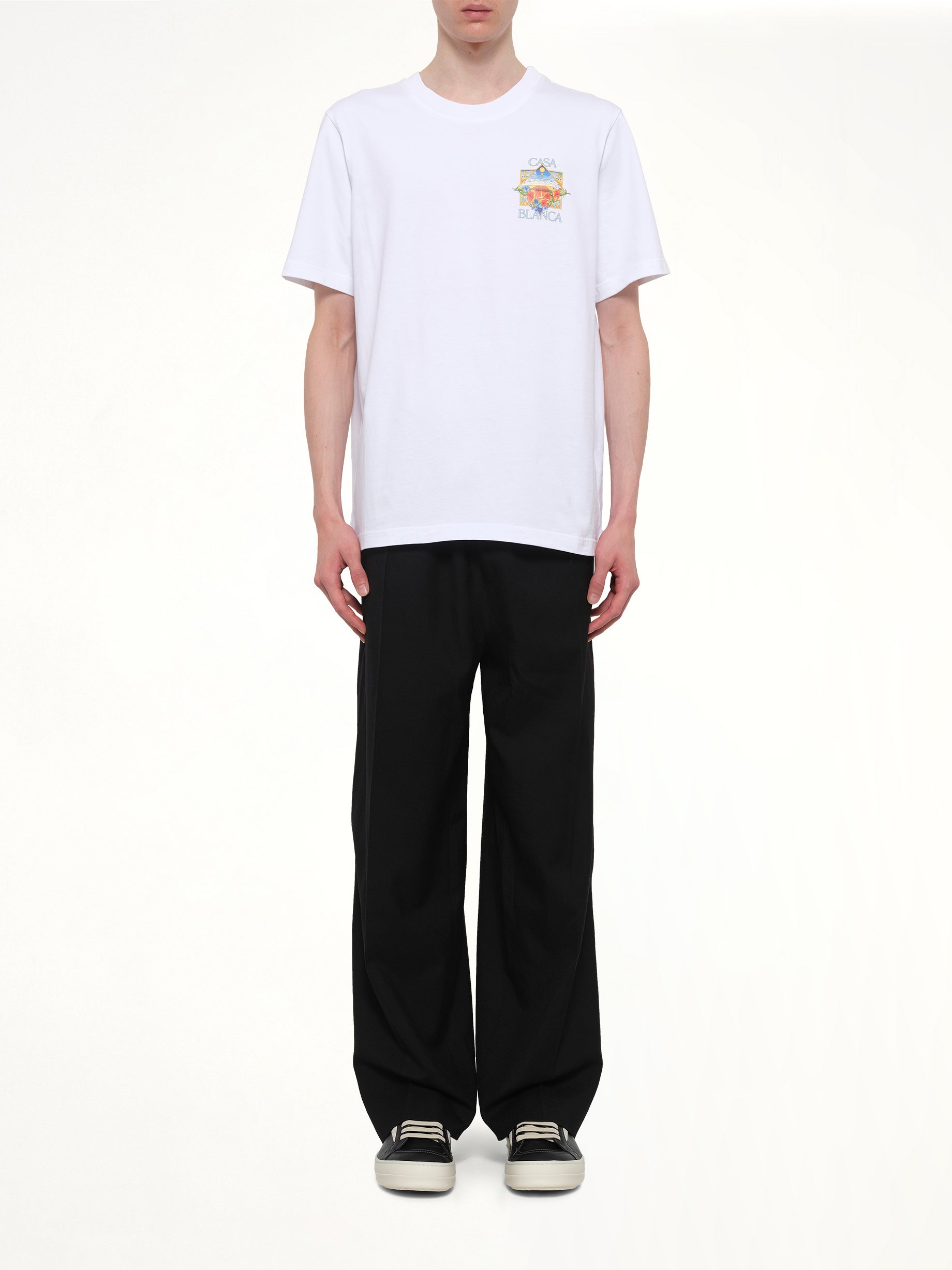 Tennis Landscape 2 Classic T-Shirt in White