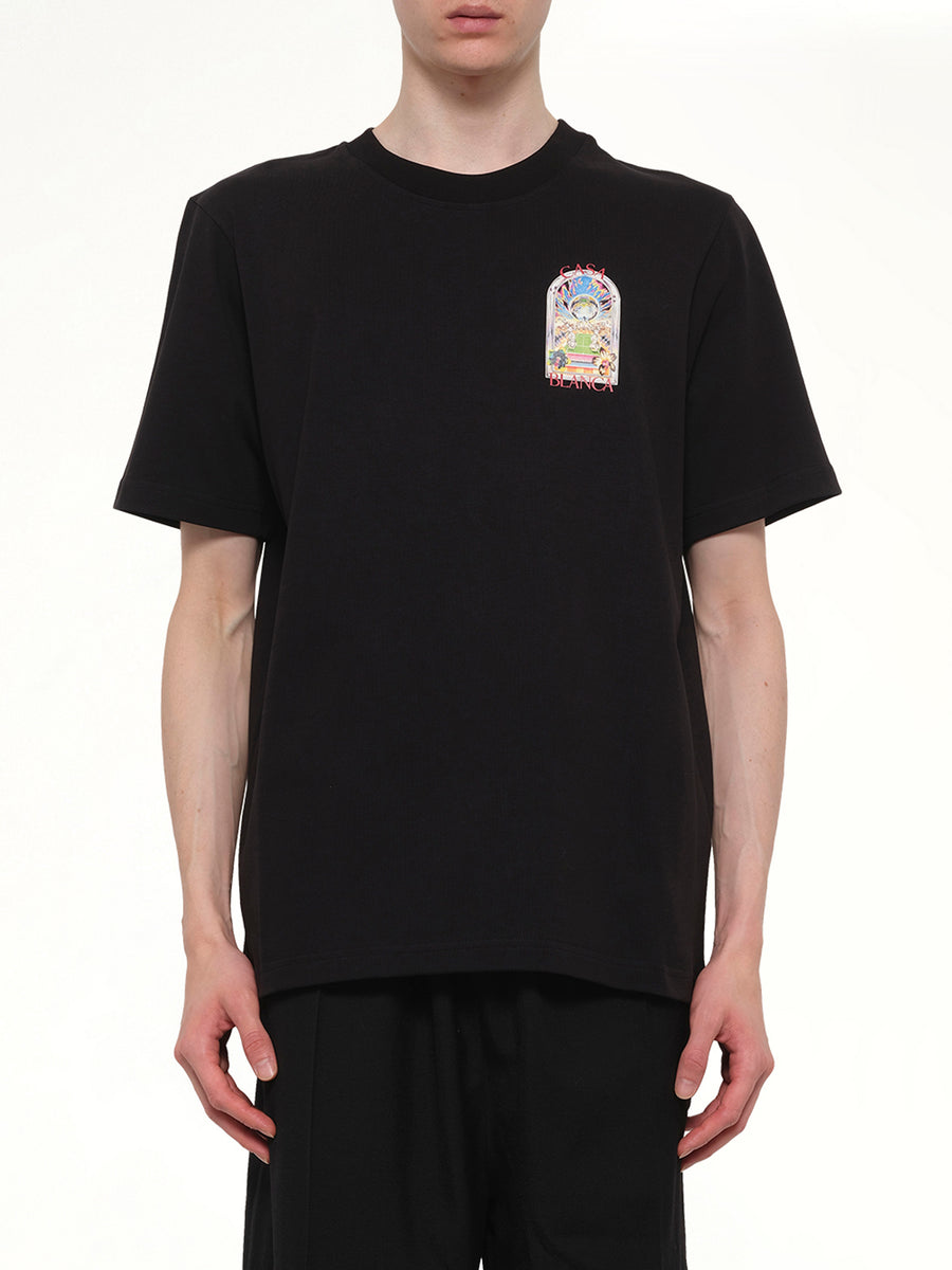 Tennis Landscape Classic T-Shirt in Black