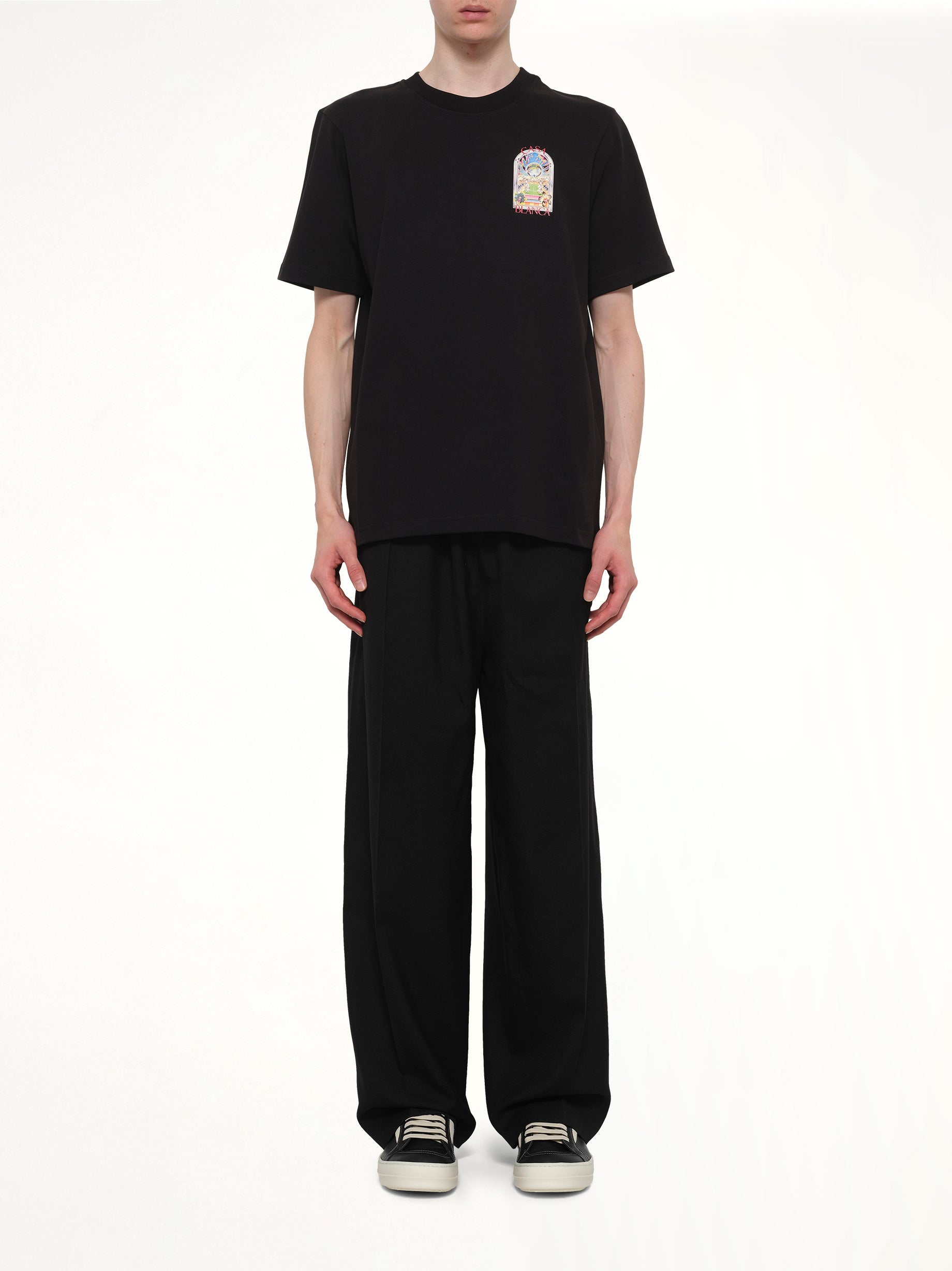 Tennis Landscape Classic T-Shirt in Black