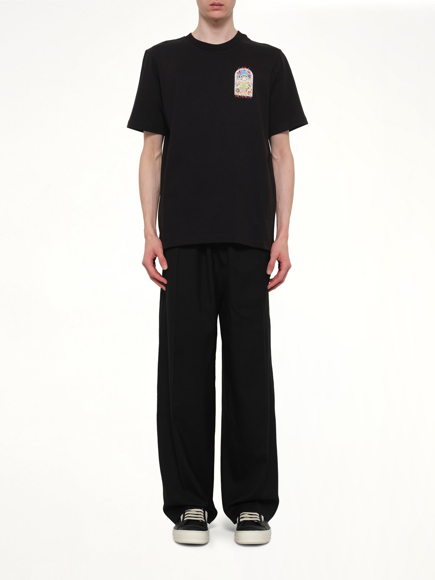 Tennis Landscape Classic T-Shirt in Black