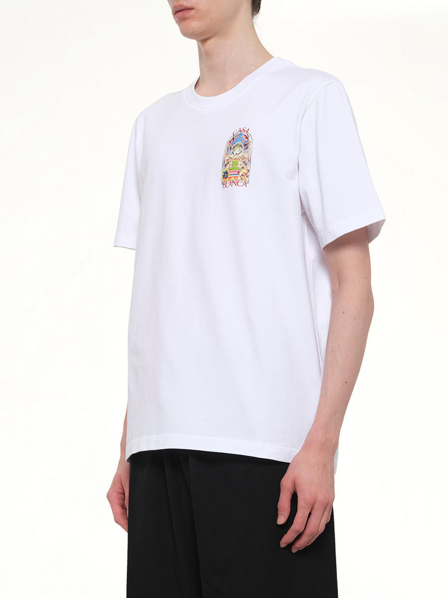 Tennis Landscape Classic T-Shirt in White