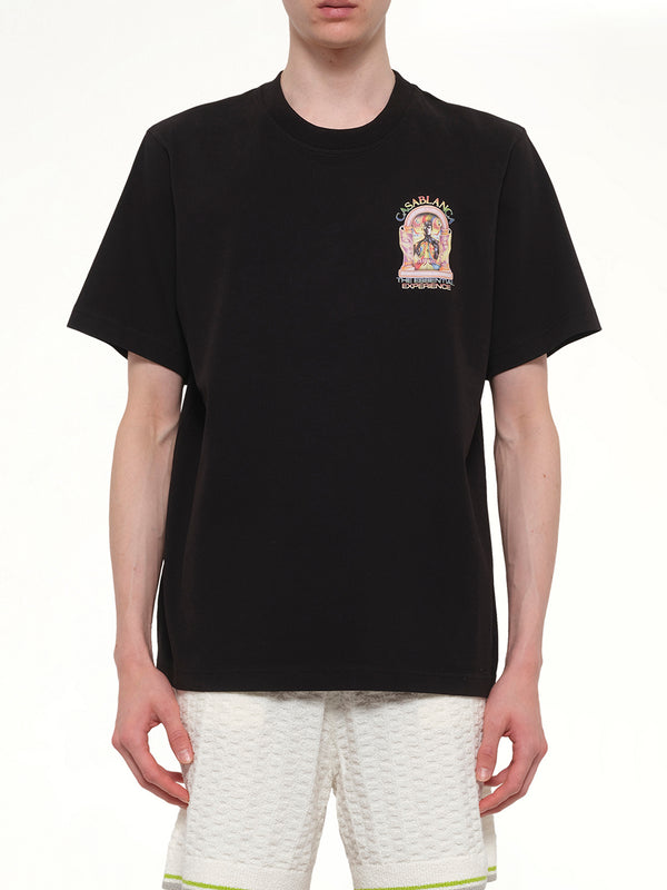 ブラックのザ エッセンシャル エクスペリエンス ラルシュ クラシック Tシャツ