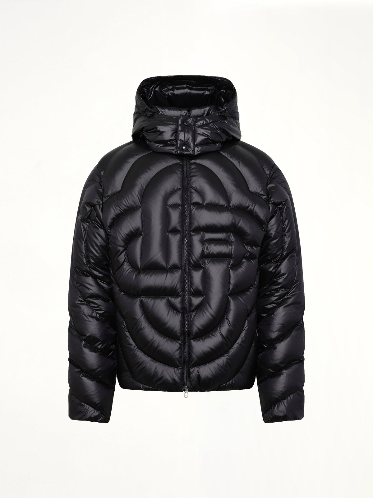 Quilted Puffer Jacket in Black