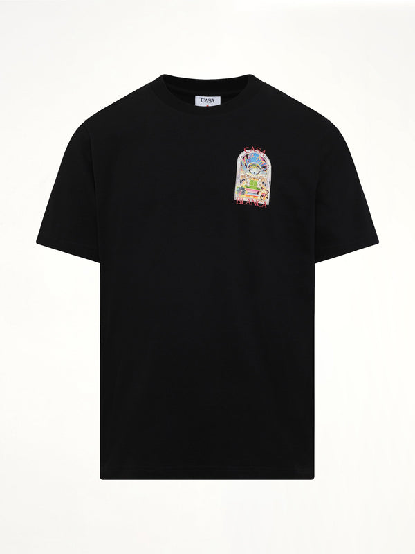 ホワイトのテニス ランドスケープ クラシック Tシャツ