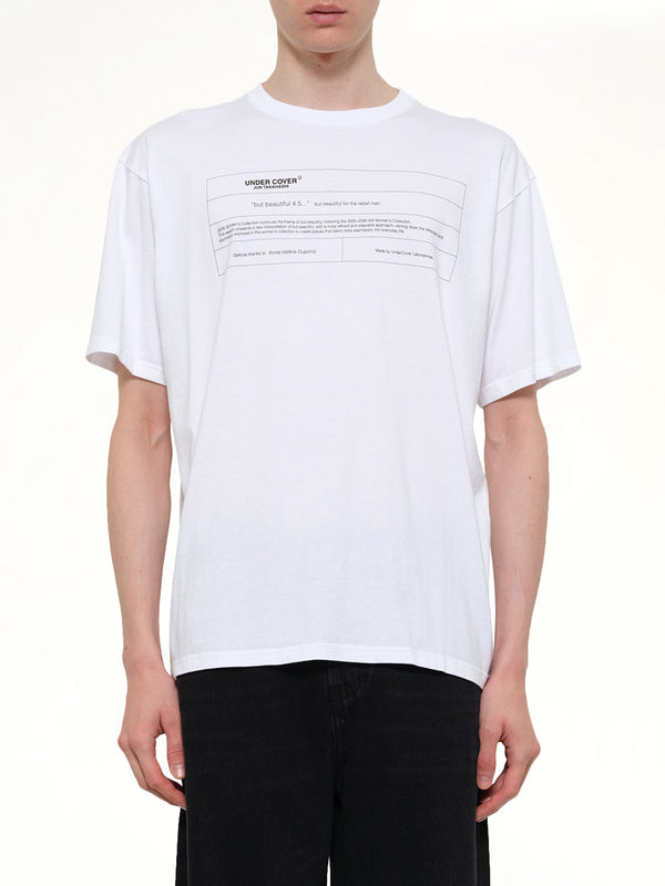 "But Beautiful" T-Shirt in White