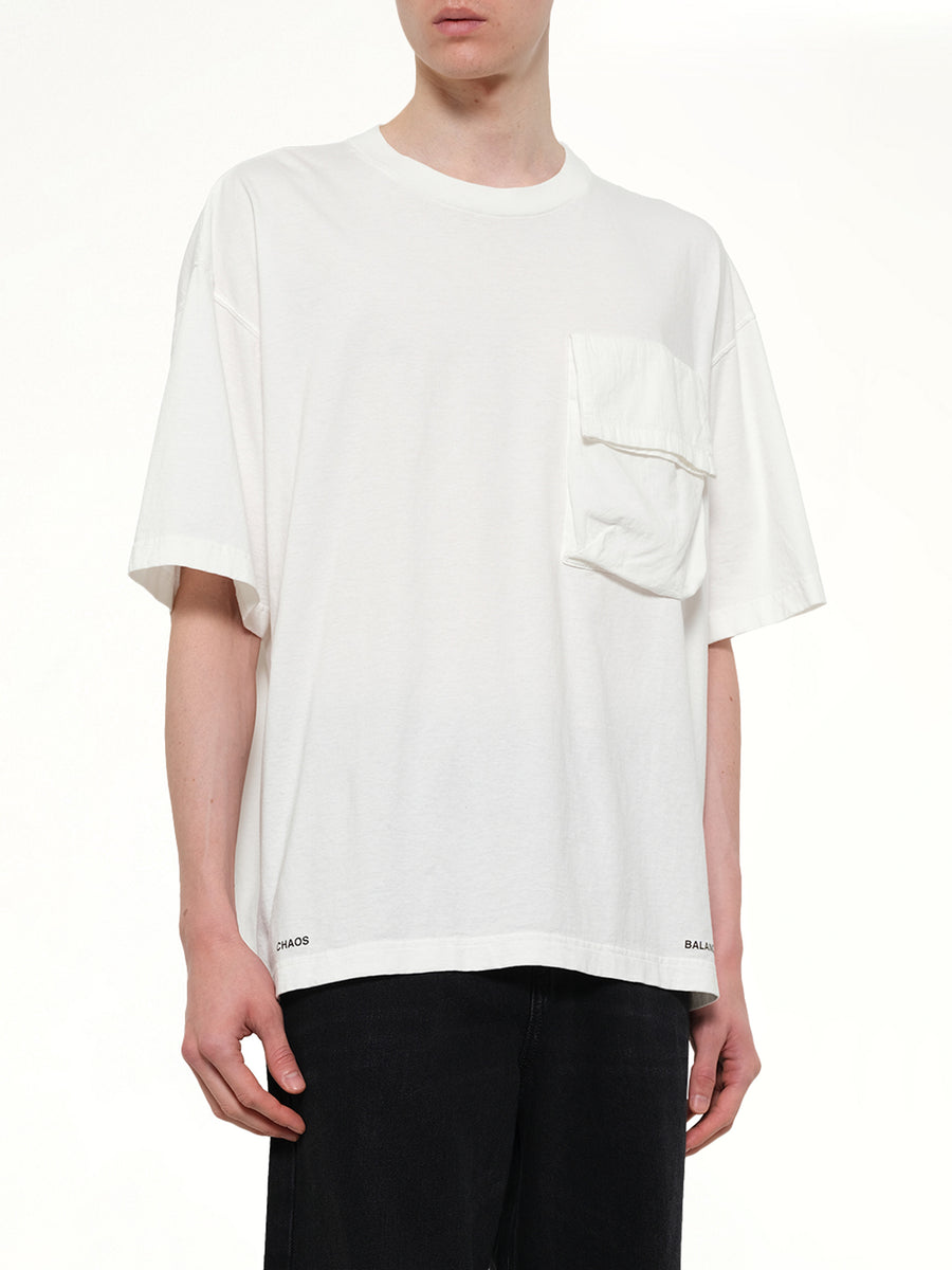 Chaos Balance Pocket T-Shirt in White