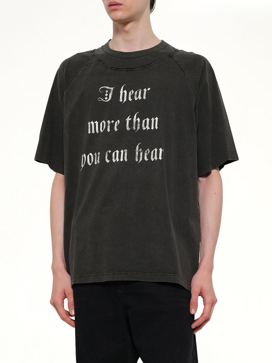I Hear T-Shirt in Charcoal