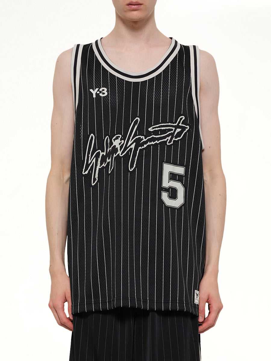 Elite 5 Basketball Jersey in Black