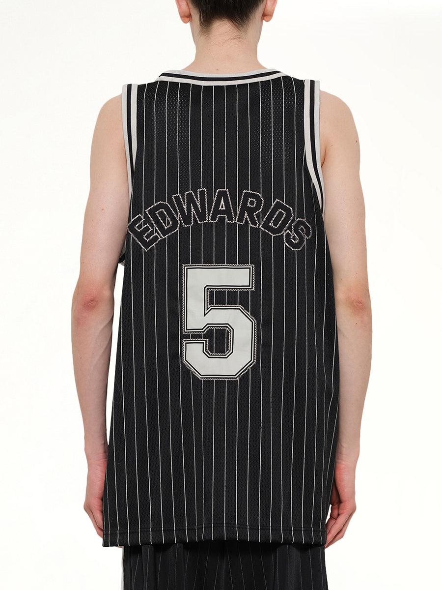 Elite 5 Basketball Jersey in Black