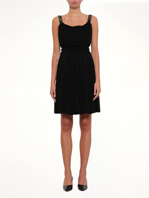 Amq - Abito Jersey Mini Dress in Black
