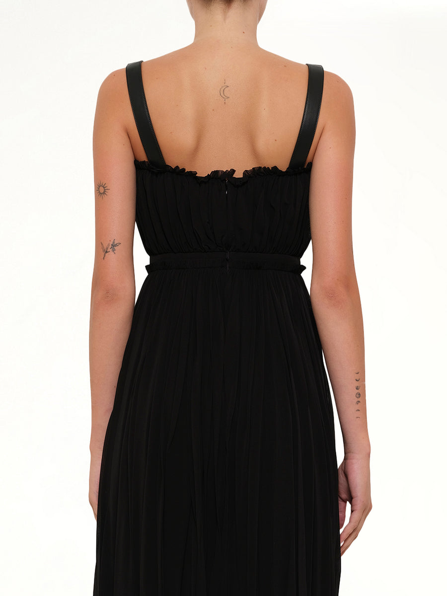 Amq - Abito Jersey Mini Dress in Black