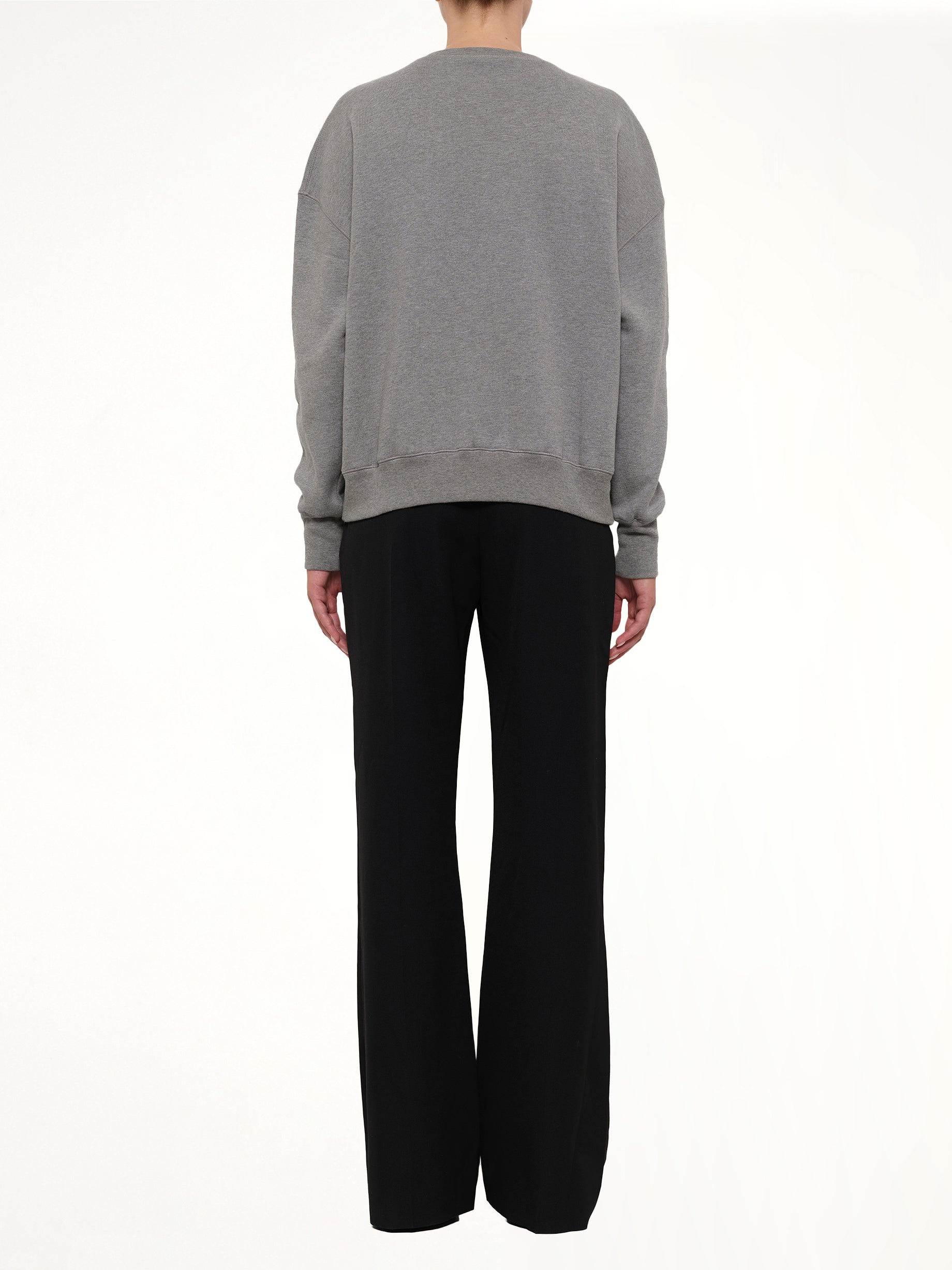 Amq - Sea Creature Embroidered Sweater in Grey