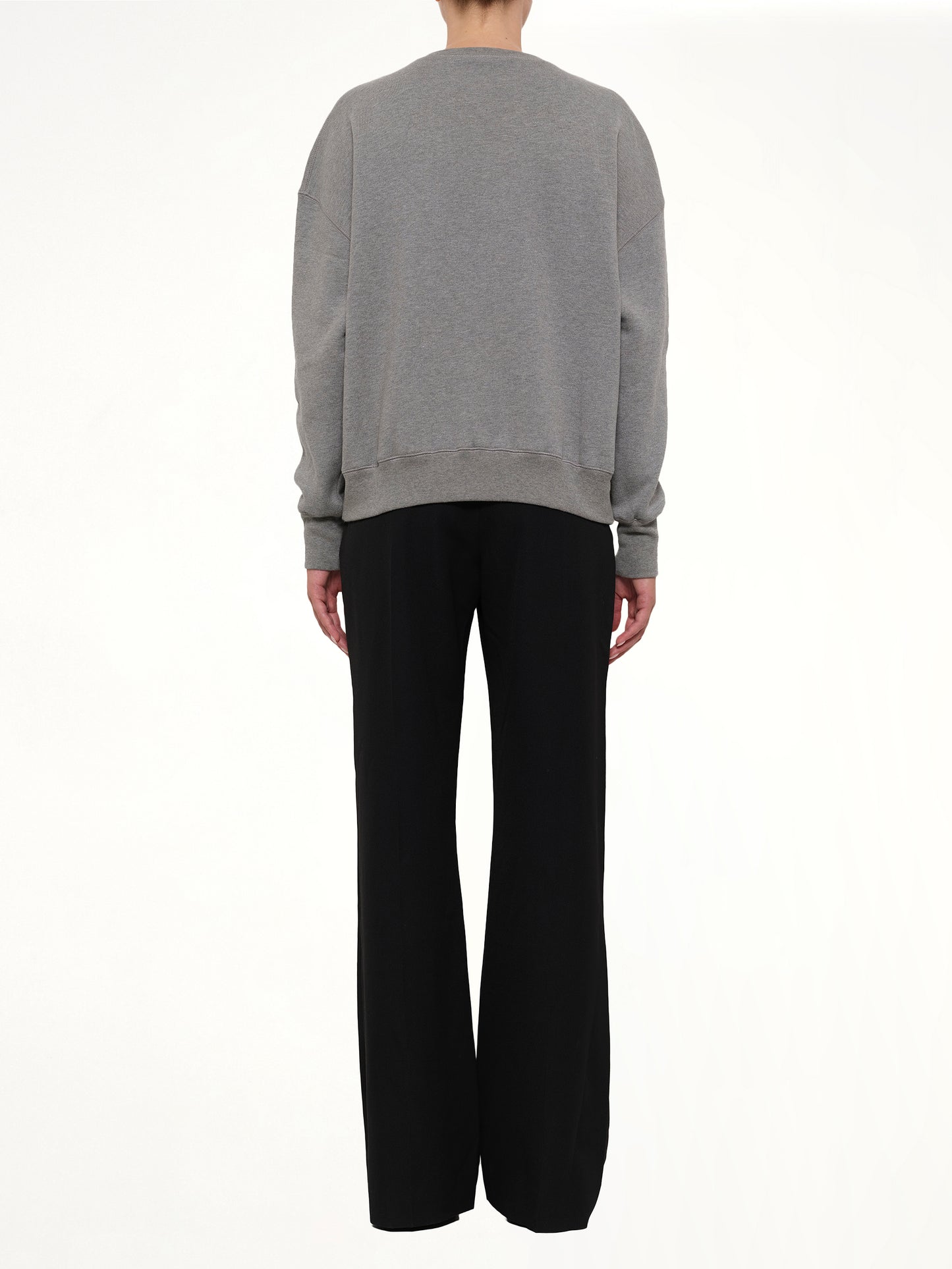 Amq - Sea Creature Embroidered Sweater in Grey