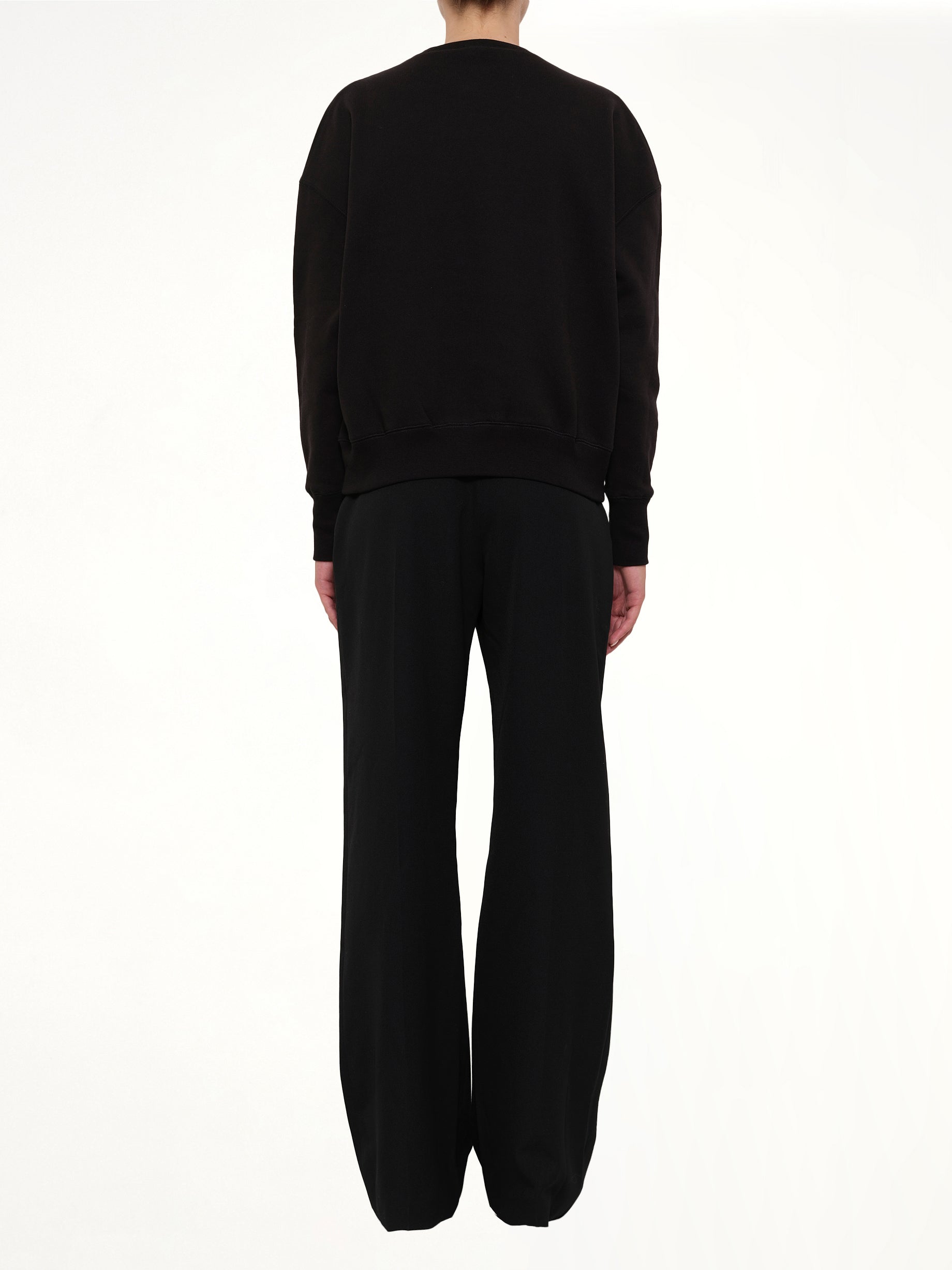 Embroidered Sweatshirt in Black