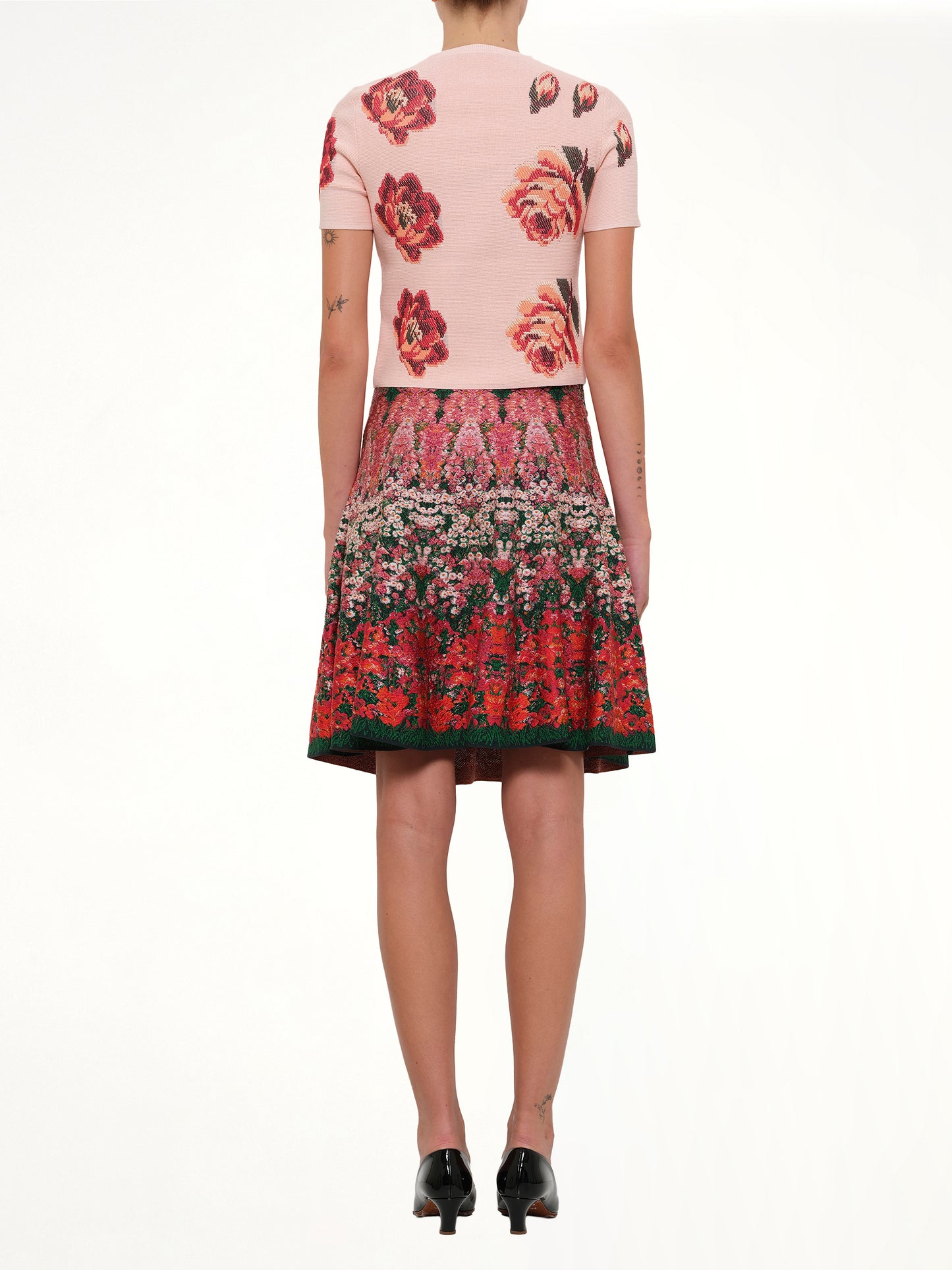 Tapesty Rose Jacquard Top in Multi