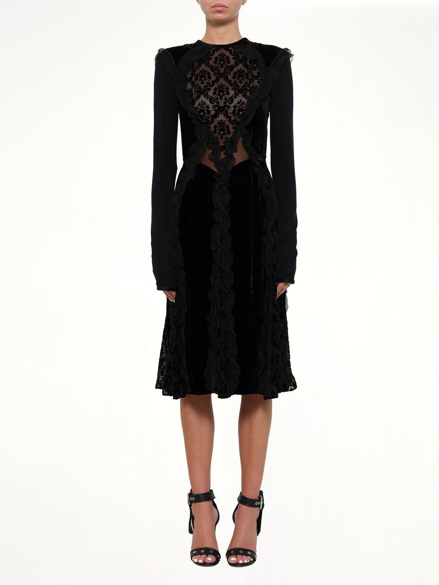 Podium Long Dress in Black