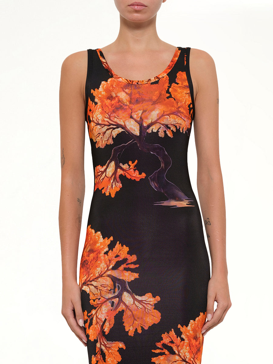 Podium Robe Dress in Multicolor