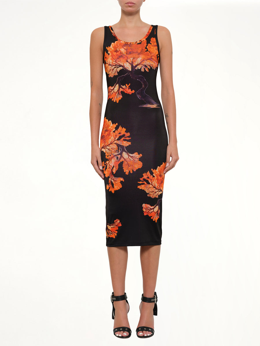 Podium Robe Dress in Multicolor